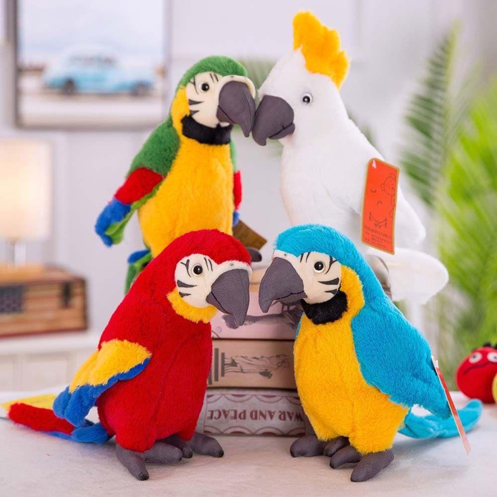 Parrot Plush Doll Wild Animal Stuffed Toys Simulation Plush Stuffed Doll Parrot Plush Toy
