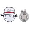 Golf Ball Marker Hat Clips Removable Magnetic Anti Rust Marker Hat Clip for Women Men Adults White