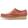 Clarks Двухслойные кожаные модные ретро низкие повседневные кроссовки для мужчин Красные 261765477