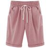 Plus Size Women Summer Casual Shorts Loose Cotton Sports Pants Breathable Comfy Short Pant