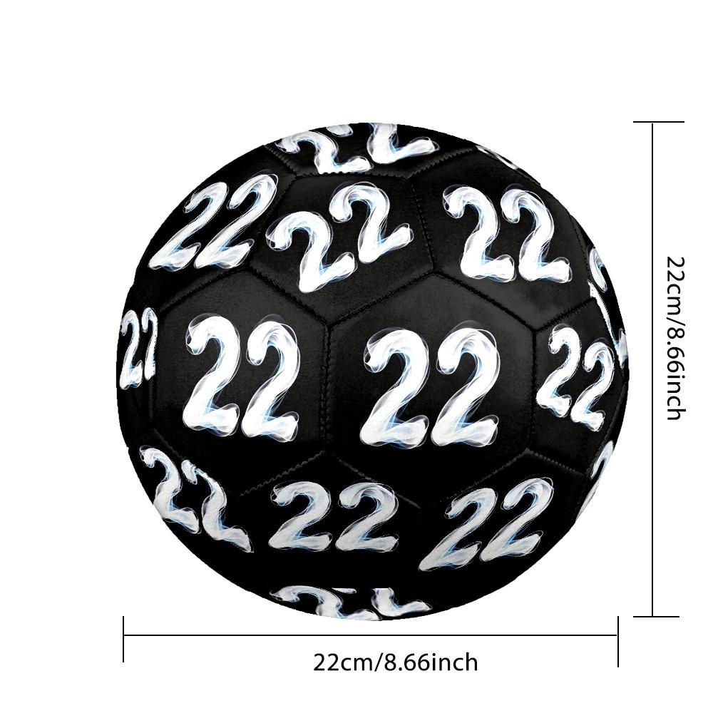 1pc Number Twentytwo Size 5 Soccer Ball Professional Match Training Football Indoor &Outdoor Sports Ball Lightweight Durable c65202