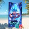 Customizable personalized beach towels Dragon Ball themed designs.Suitable for the beach, yoga, sports;ideal as beach accessories