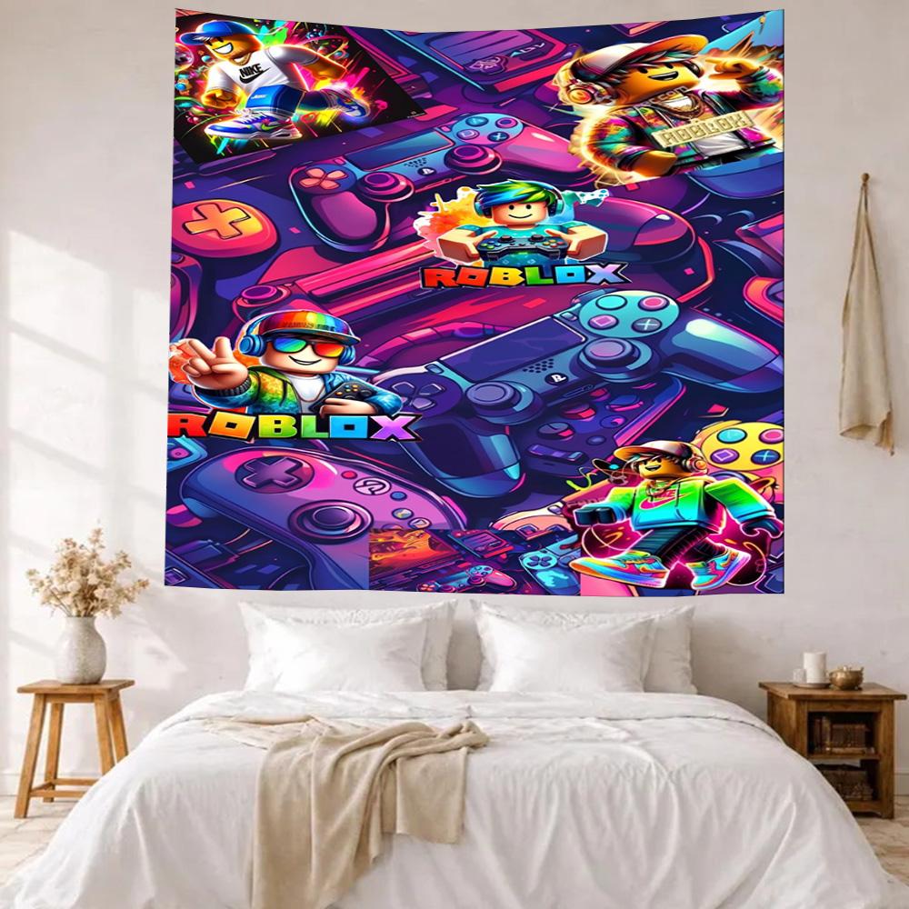 Roblox Wall Decor Tapestry Art For Pet Memorial Birthdaywedding Party Backdrop Family Gift