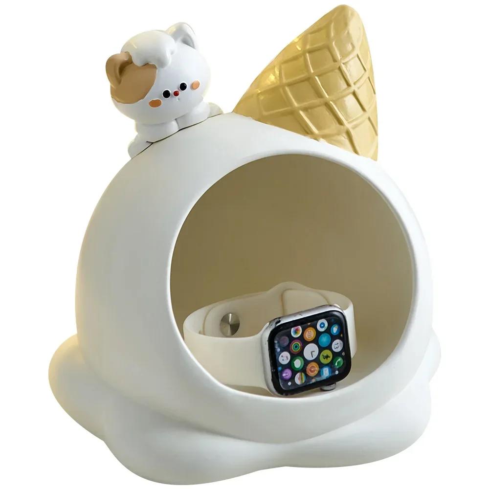 Эстетический декор для хранения вещей в доме, декор в форме сладкого конуса из смолы, полка для ключей, дверца обувного шкафа, ящик для хранения украшений для дома