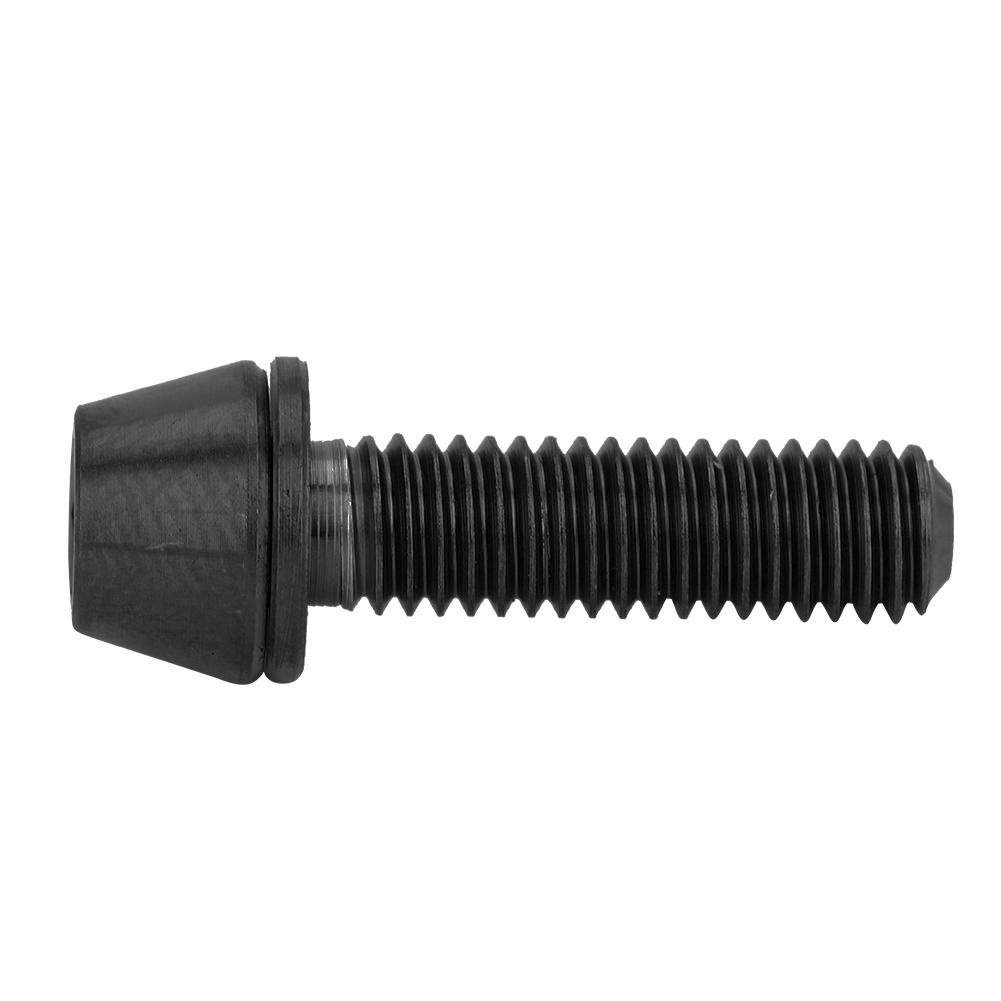 8 мм Велосипедный конический винт с потайной головкой и шайбой для горного велосипеда черный M5x20