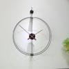 Nordic Minimalist Black Walnut Wall Clock – Large Aluminum Hands for Modern Decor.