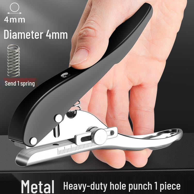 Heavy Duty PVC Manual Round Hole Puncher for Thick Paper and Binders