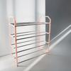 4-layer Metal Shoe Rack Black Easy Assembly Large Capacity Shoe Rack