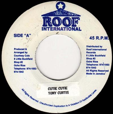 7-дюймовая пластинка ТОНИ КЕРТИС - Cutie Cutie NONE Roof Internatio Ямайка Регги, Ска и Даб Б/у