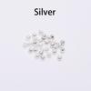 500pcs/lot Gold Silver Copper Ball Crimp End Beads Dia 1.5-3mm Stopper Spacer Beads For DIY Jewelry Making Supplies Accessories