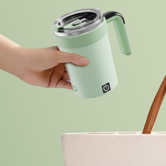 Automatic Stirring Coffee Mug Digital Temperature Display Insulated Smart Self Stirring Mug Portable Electric Mixing Cup for Office School