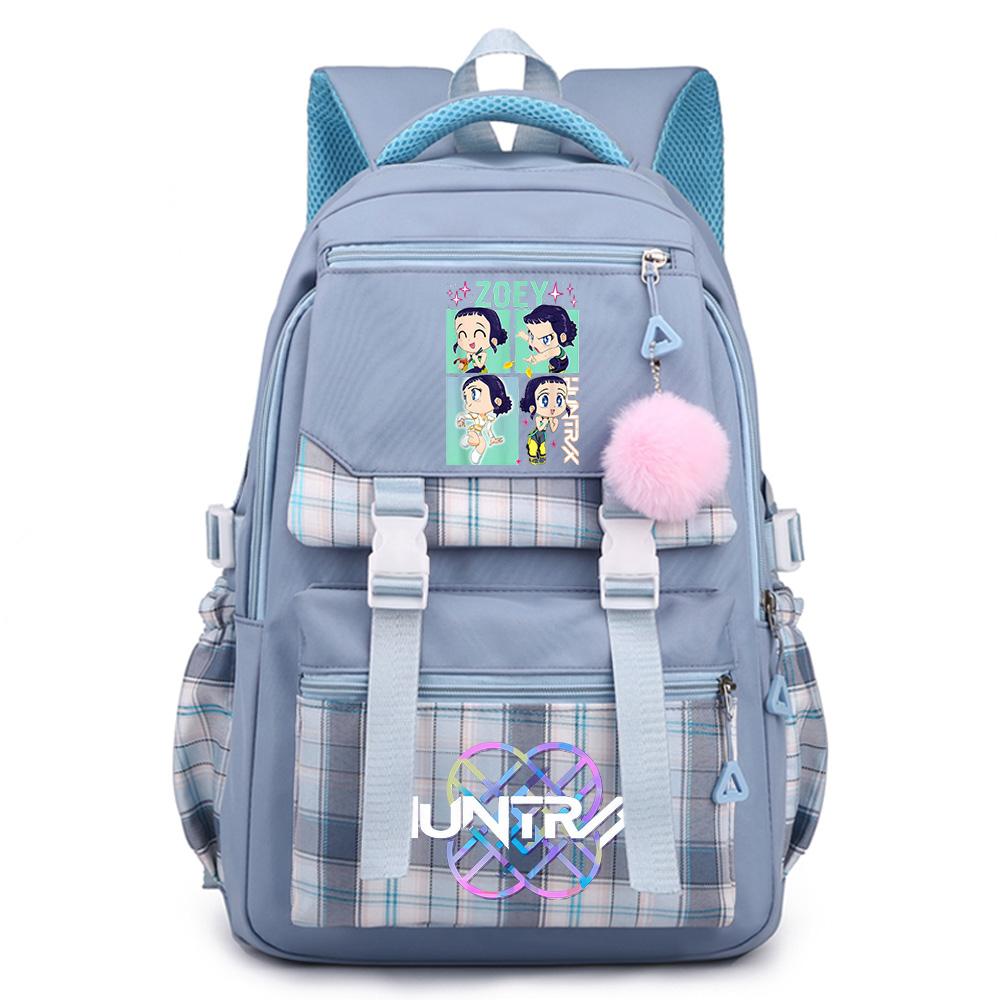 Anime Cartoon K-Pop Printed Large Capacity Backpack for Teenger Student Girl Boy Schoolbag Bookbag Kid Gift Women Waterproof Travel Bag Mochila