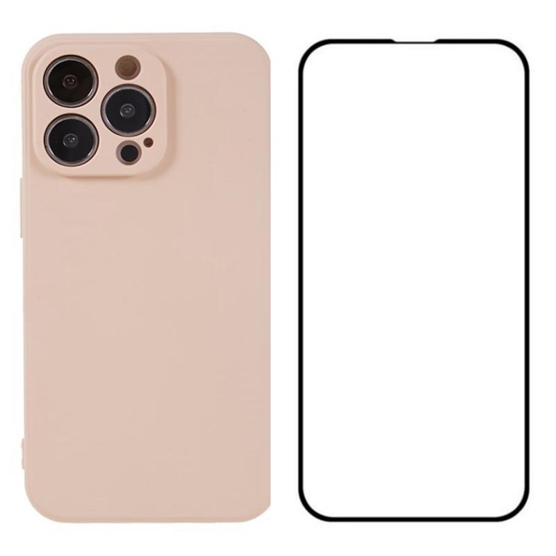 For iPhone 13 Pro Max Case TPU Phone Cover with Screen Film (Precise Cutout)