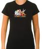 Asterix and Obelix Funny Characters  3/4 Short Sleeve T Shirt Woman F060