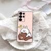 Cartoon Cute C-Cony B-Brown Phone Case For Samsung S 24 Fe 25 Ultra Plus 20 Lite 21 30 22 23 24 22 Ultra 5G Fundas