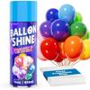 16 Oz Instant Glossy Balloon Shine Spray (within 1 Second), 7-Day Long-Lasting Latex Balloon Spray Shine, High Glitter Aerosol for Outdoor Décor,
