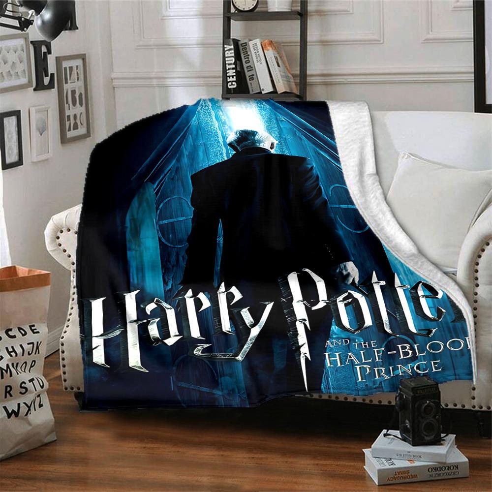1pc Harry Potter Half-Blood Prince Flannel Blanket Soft Warm Throw for Home, Office, Travel, All-Season Cozy Bedding Gift L1417