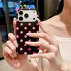 Применимый чехол для мобильного телефона iPhone16 ретро IMD в горошек цветной противоударный защитный чехол 17Pro полностью закрывающий чехол 15plus