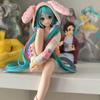 15 см Аниме ХАТСUNE MIKU Фигурка Стопор для лапши Фигурка Пижама с заячьими ушками ПВХ Декорация Модель Игрушки Фигурка Действия Коллекция Подарки