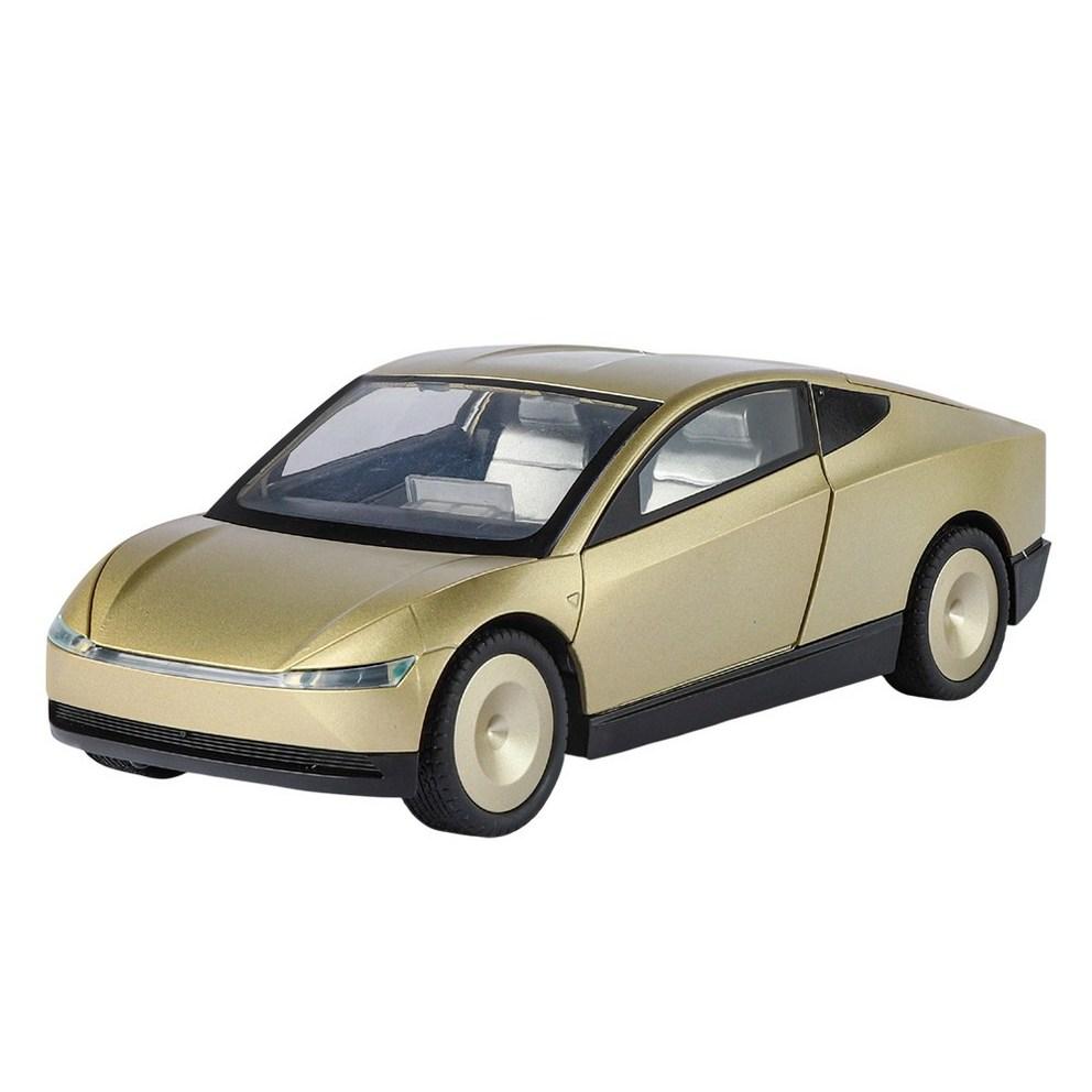 МояМашина 1:24 Литая металлическая модель автомобиля-роботакси Tesla Cybercab - Золотой