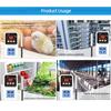 110-220V 10A 1500W Electronic Temperature Controller Outlet Wall Mounted Intelligent Digital