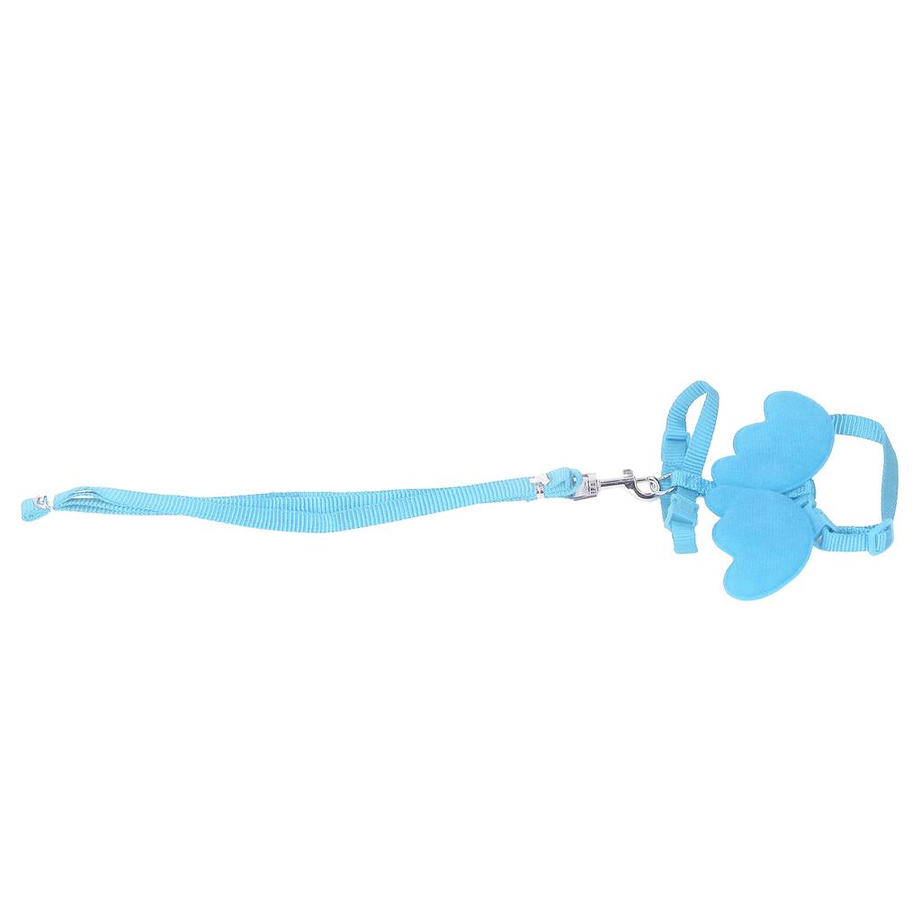 Утиный поводок с регулировкой размера в форме крыла для мелких домашних животных, тяговый трос для обучения на открытом воздухе, синий S