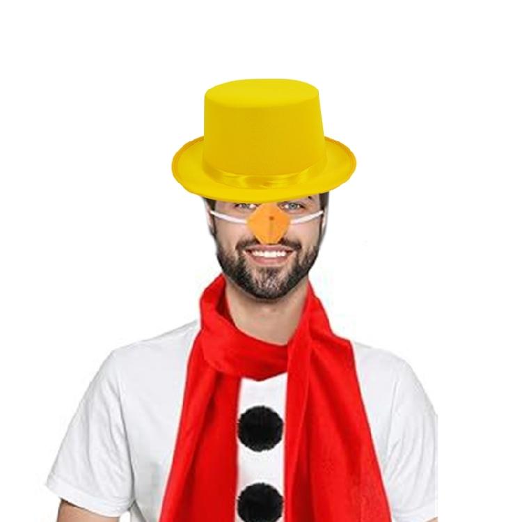 Theatrical Stovepipe Hat for Halloween Costume and Role Playing Fun Fashion Accessory Short Brimmed Hat