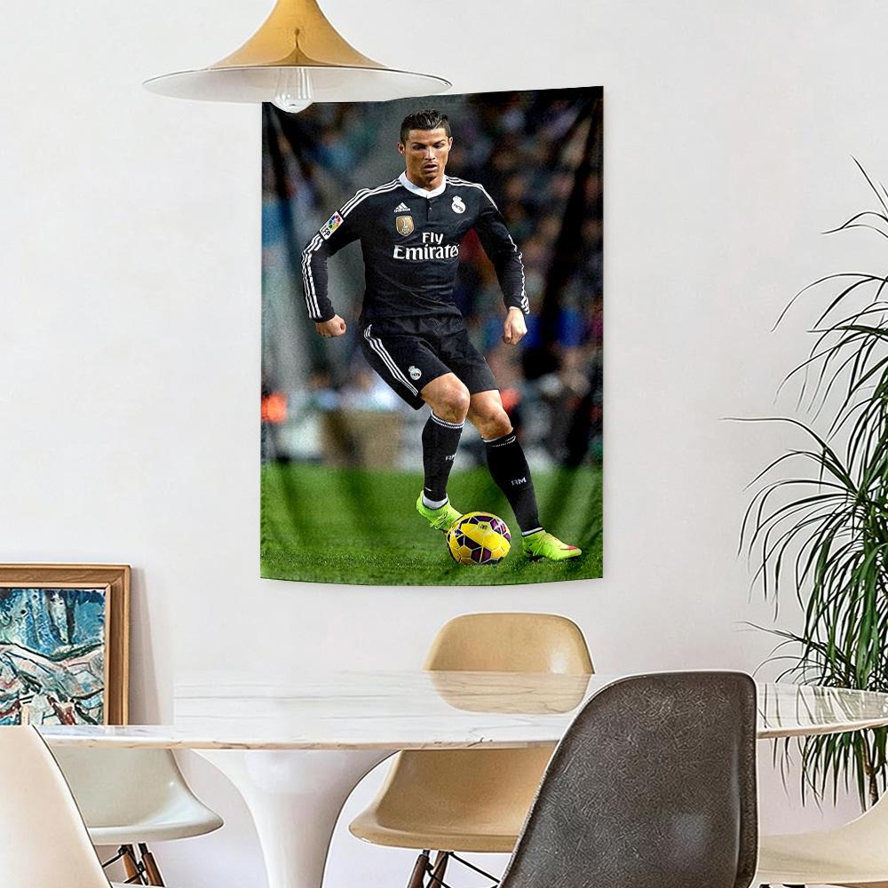 Cristiano Ronaldo Wall Decor Tapestry Art For Pet Memorial Birthdaywedding Party Backdrop Family Gift