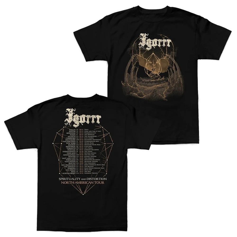 Футболка Igorrr Band - Череп с молнией, классическая черная, унисекс S-5XL BT1889