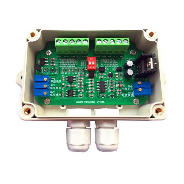 JY-S60/JY-S 85 DC18-26V Усилитель тензодатчика тока 4-20 мА 0-5 В/0-10 В Выход напряжения Весовой передатчик с корпусом