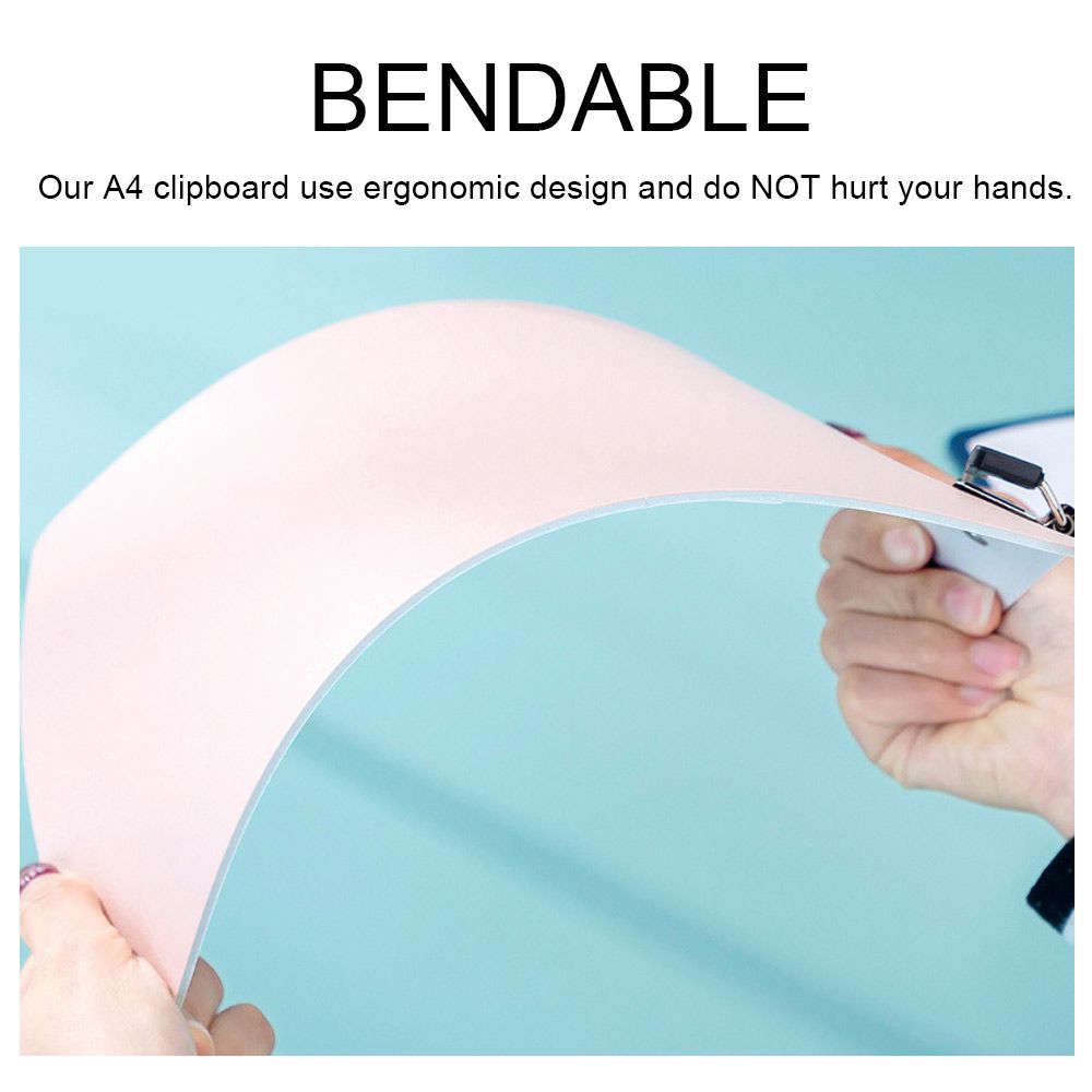 Thicken Office School Supplies Paper Holder A4 Folder Board Memo Pad Clip Clipboard Notebook File