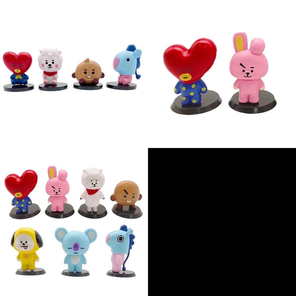 Bts Bt21 7 шт./набор Фигурки-украшения для детского монитора Топпер для торта Игрушки Подарок