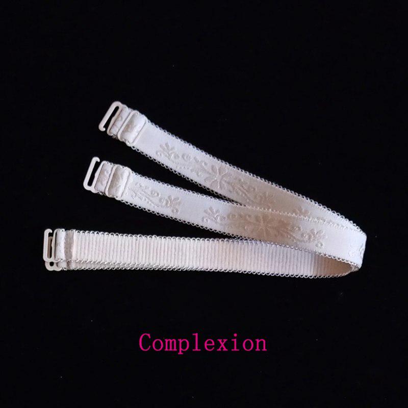 Adjustable Floral Lace Buckle Bra Straps For Women's Elastic Bra Extension Strap Clip Expander Adjust