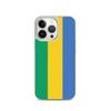 Coque iPhone - Drapeau Gabon - iPhone 13 Pro - Souple - Design Fin - Plastique Transparent