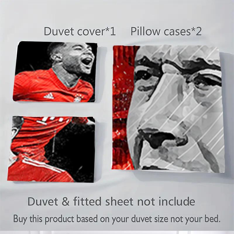 3Pcs Bayern Munich Stars Bedding Sets For All Sizes New 3D Printed Bed Cover Comforter Duvet Cover Pillowcase Bedroom Decoration