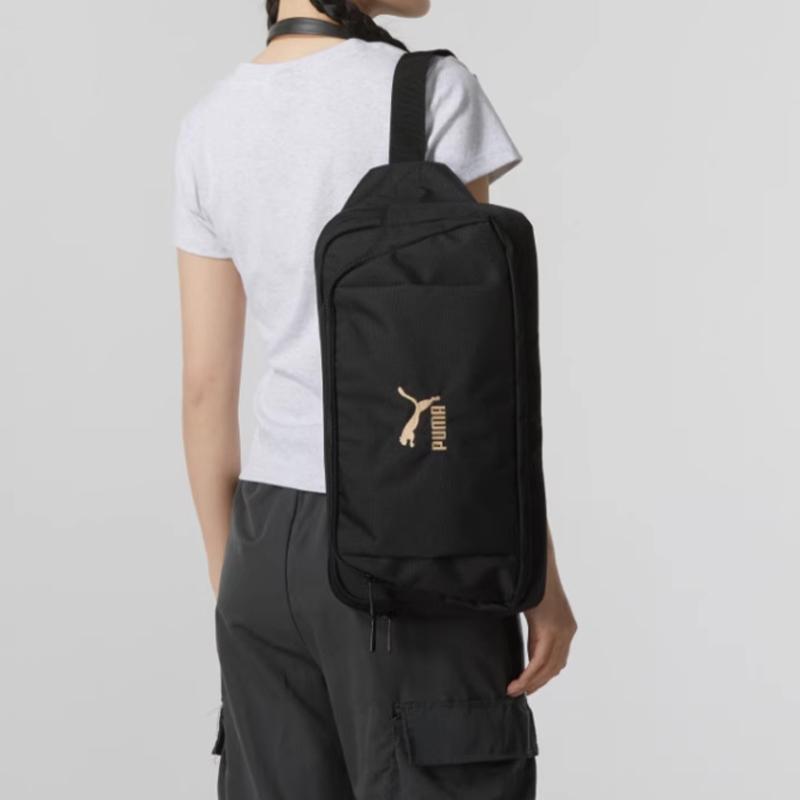 New PUMA Fabric Shoulder Bag Crossbody Bag Regular Unisex Black 090567-01