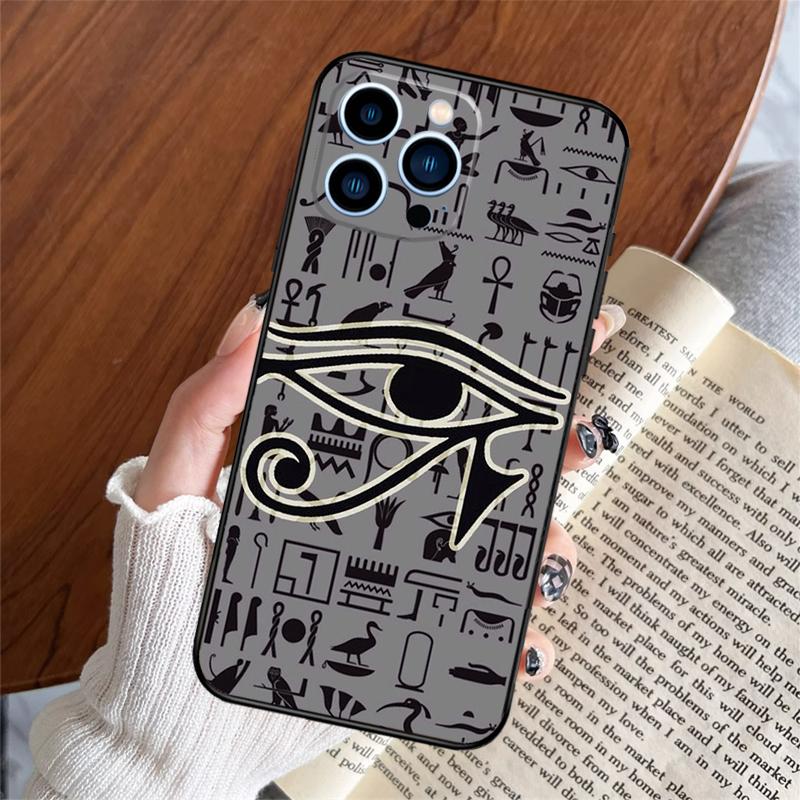 Египетский Глаз Гора Чехол Для Телефона Для iPhone 16 14 13 12 11 15 Pro Max Plus 12 13 Mini XR 16e Funda Силиконовый Чехол