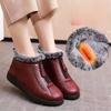 New Women's Ankle Boots New Warm Comfort Plush Shoes Zipper Platform Anti Slip Round Toe Casual Shoes Ladies Snow Boots