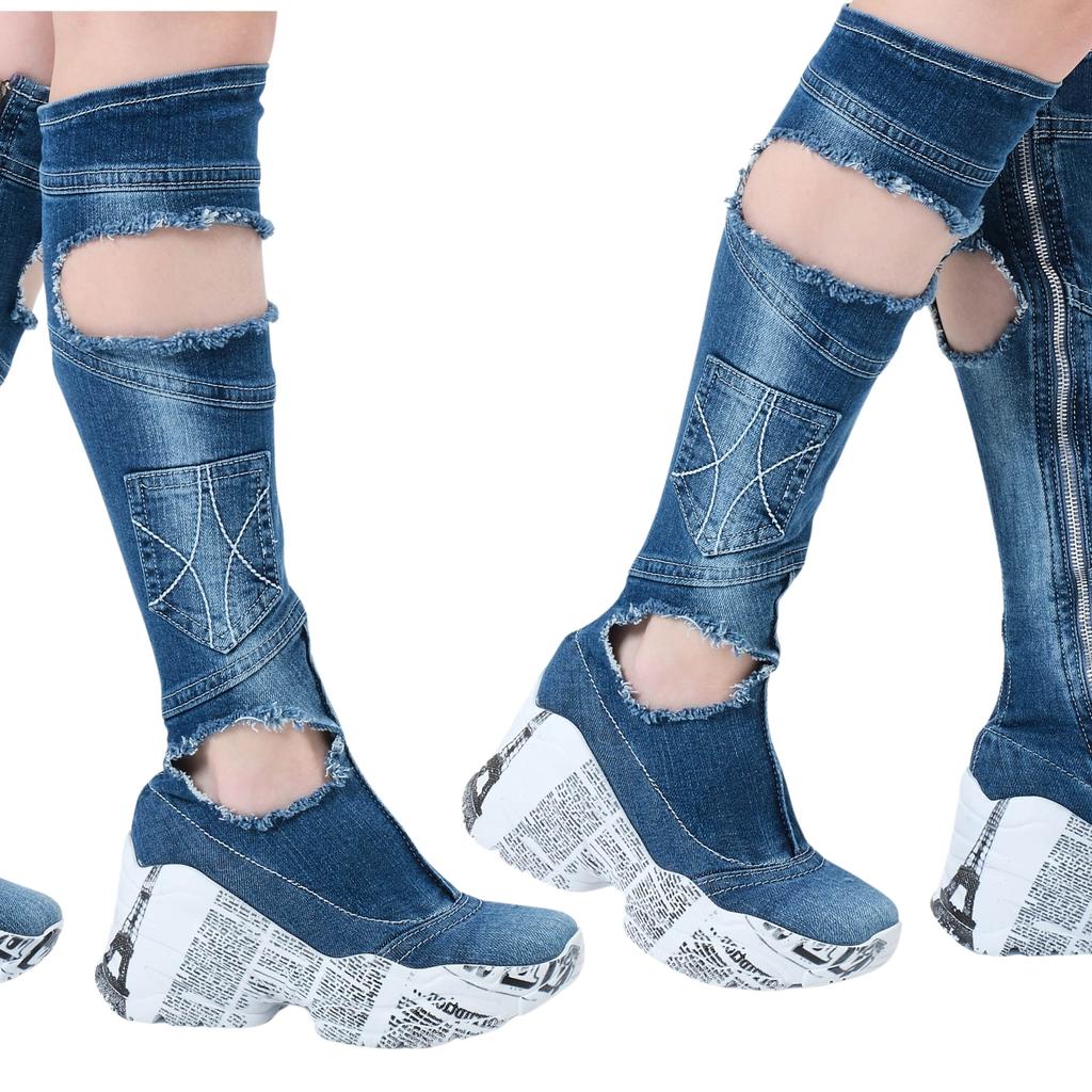Джинсовые ботинки, женские спортивные ботинки, джинсовая обувь, джинсовые кроссовки, подарок на день рождения