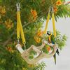 Wear Resistant Wood Bird Swing Chew-resistant Parrot Play Rack Bird Training Stand  Bird Enrichment