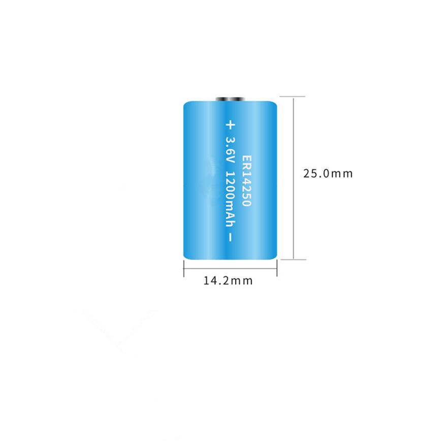 3.7V 14250 литиевая аккумуляторная батарея LS14250 ER14250H 1/2-R6 1/2 AA 1200mah перезаряжаемая литиевая батарея ER14250