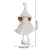 Navidad  Christmas Decoration Plaid Christmas Pendant Christmas Tree Pendant Bead Leg Pendant  Xmas Tree Decor Figurine Ornament