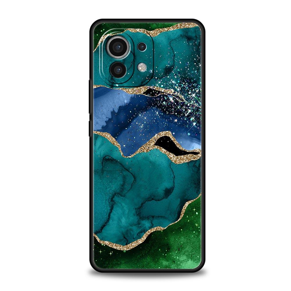 Чехол для телефона Glitter Agate Marble Art для Xiaomi Poco X4 X3 NFC F3 F4 M3 M4 Mi Note 12T 10 12 11 Ultra 11T Pro 10T Lite 9T