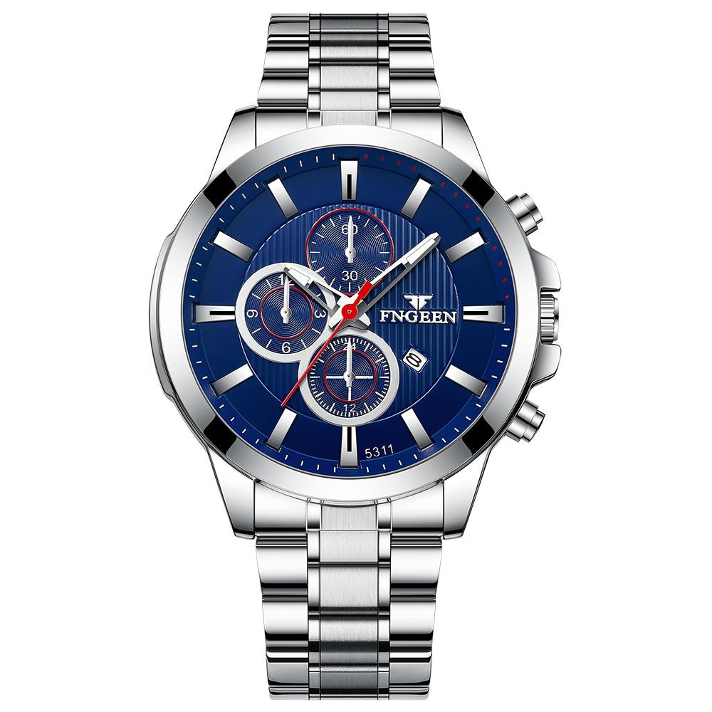 Лучший бренд, спортивные часы, повседневные мужские водонепроницаемые кварцевые часы, светящиеся мужские деловые часы из черного золота