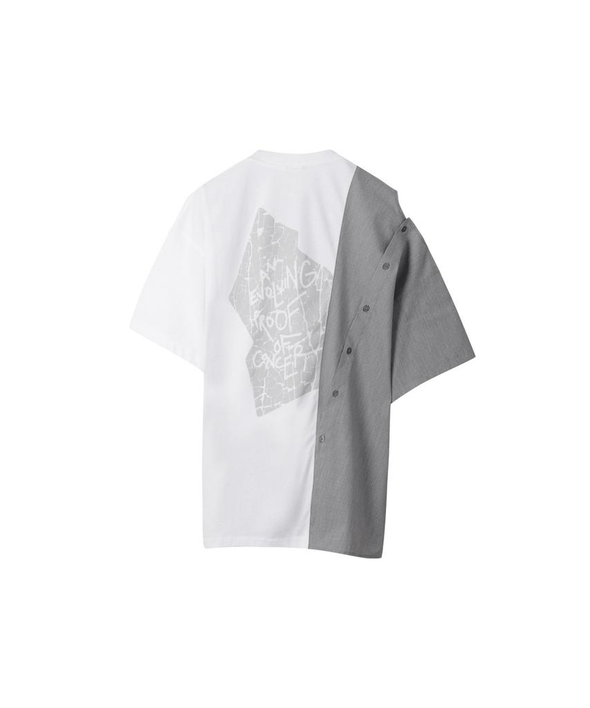 RECODE (Re;Code × Objects Iv Life By Daniel Arsham) Half Fabric Mixed Top R0Tax25220Whx