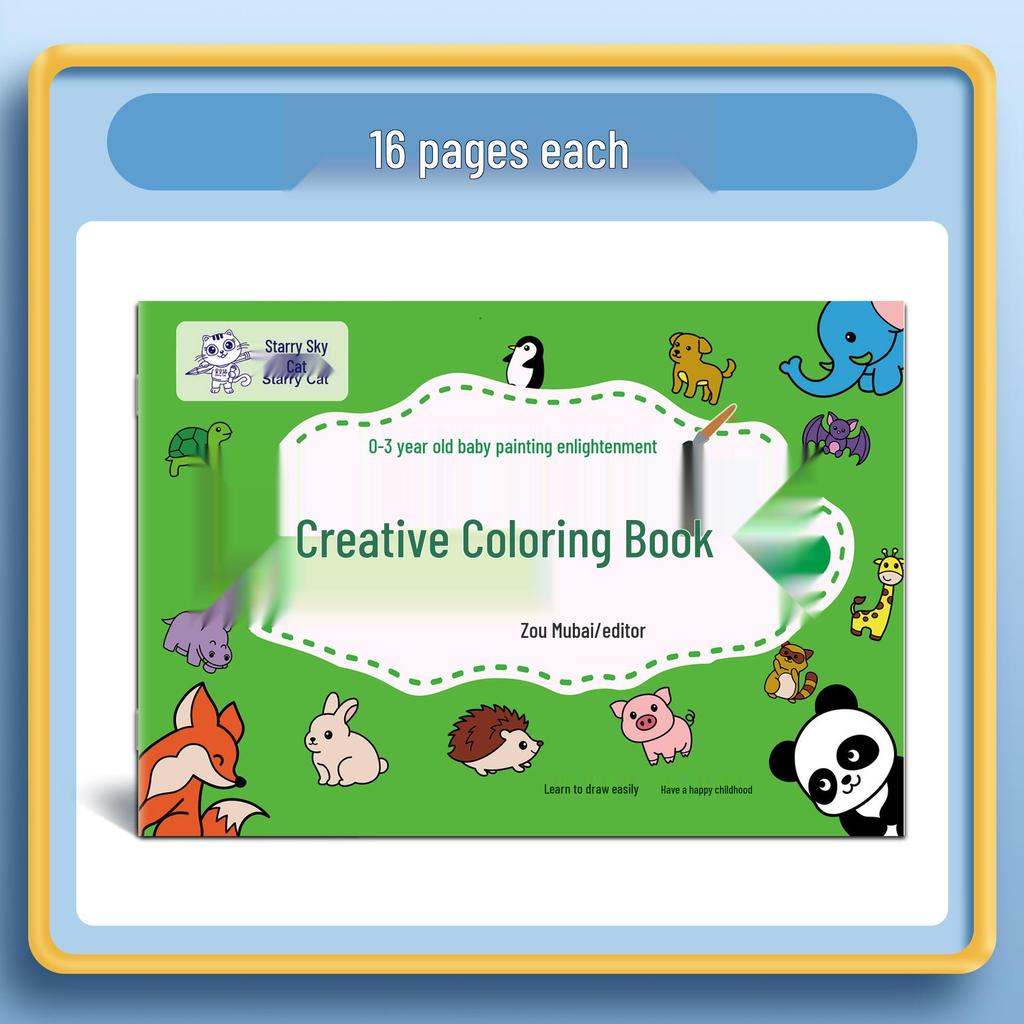 Handmade Toddler Doodle & Coloring Book: Early Education Art and Painting Adventures