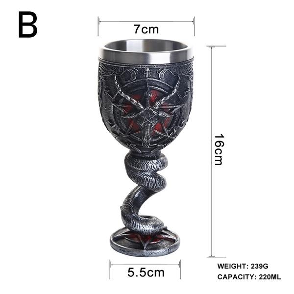 Новая роговая пивная кружка, стальная смола, 3D кружка, кофейная, пивная кружка, посуда для напитков, чашка, готическая, Викка, творческий человек, мальчик, друг, подарок