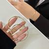 Gold Silver Color Bracelet Hiphop Thick Sparling Vintage Bracelet New Bangles  for Women Men