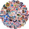 50 Independence Day Holiday Celebration Stickers Graffiti Diy Notebook Skateboard Luggage Waterproof Stickers