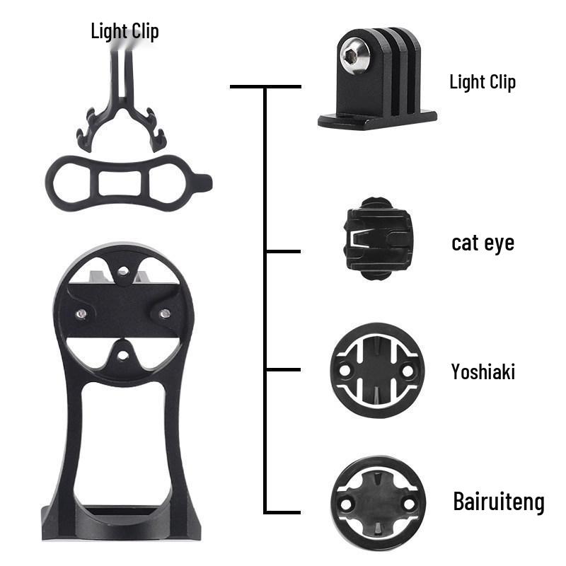 Кронштейн для крепления велокомпьютера и фонаря Garmin & CatEye